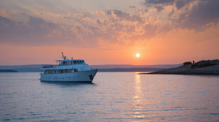Obraz premium experience allure of luxurious yacht cruises where every wave whispers adventure and elegance