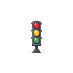 Cartoon traffic light