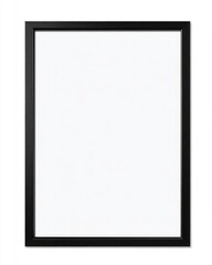 Black framed blank canvas