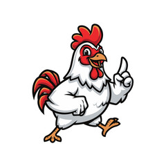 A collection of cheerful and dynamic vector chicken mascots, suitable for branding or logos with various engaging poses.