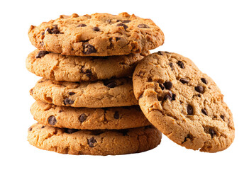 Stack of chocolate chip cookies
