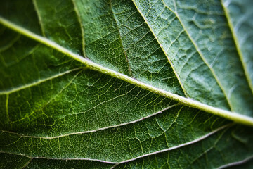 Fototapeta premium Abstract green striped nature background, vintage tone. green textured leaf of the plant. natural eco background. 