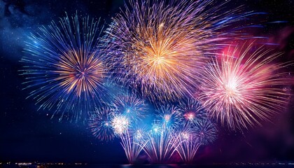 Fototapeta premium abstract cosmic fireworks display