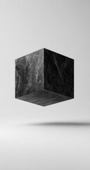 Dark, floating cube