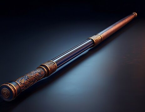 tonfa baton stick bludgeon cudgel nightstick police 3d