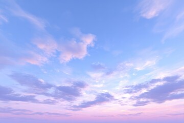 Pastel sky with soft clouds