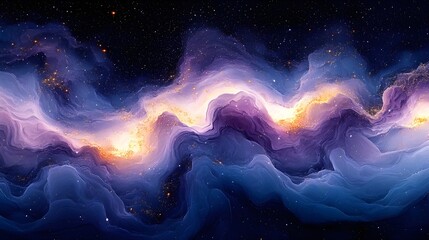 abstract background with smoke, abstract space background, abstract background with space, Abstract blue fantasy space with stars, nebula, and light in a dark cosmic sky