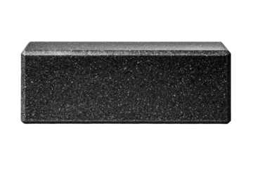 A black square with a lot of black specks on it