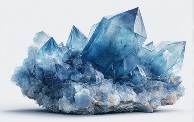 Obraz premium Azure crystal cluster