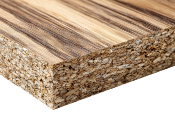 A piece of wood with a grain pattern and a brownish color