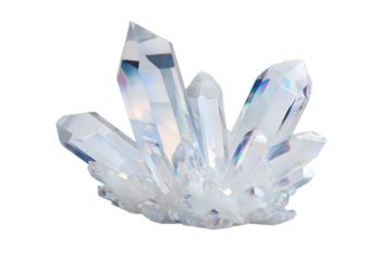 A cluster of crystal shaped like a flower