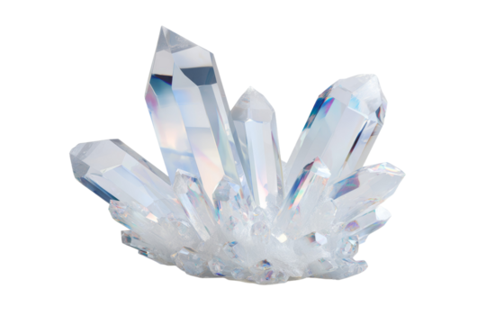 A cluster of crystal shaped like a flower