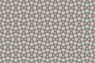 Seamless Fashion Digital Textile Art Cloth Template Tile Decoration Design Shape Luxury Interior Geometric Fabric Texture Wallpaper Endless Visual Background Perspective Graphic Symmetric Pattern.