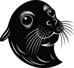 vector illustration of a black cat