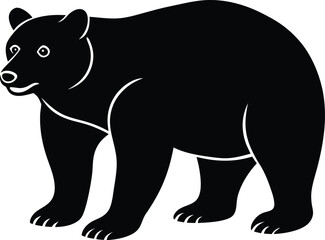 black bear silhouette