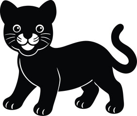 black cat vector illustration