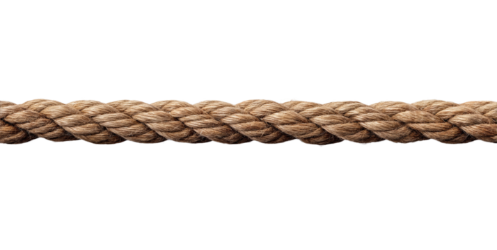 A rope is shown in a white background