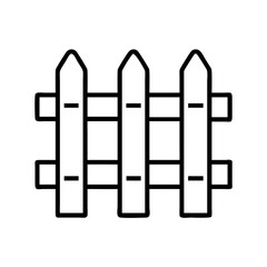Fence outline vector graphic for garden fencing backyard fencing and property line fencing designs
