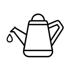 Vector illustration of a watering can garden tool icon for gardening and plant care needs icon
