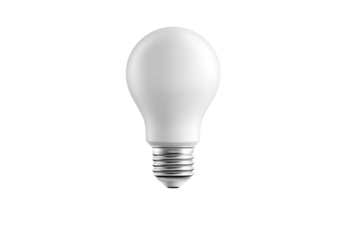 A light bulb is lit up and is the only object in the image