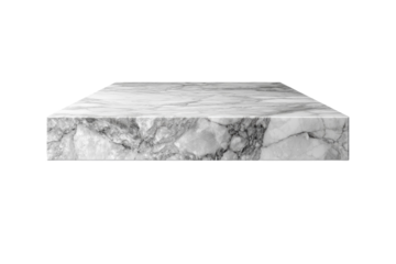 A white marble slab with a greyish color