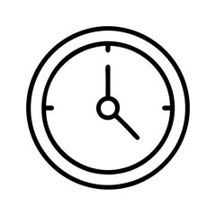 Clock icon watch time timer hour minute second alarm deadline schedule appointment planning 90
