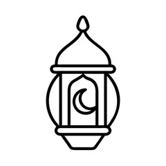 Ramadan kareem lantern vector illustration for islamic holidays and eid mubarak celebrations design