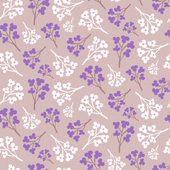 Seamless flowers abstract background.