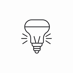 Obraz premium eco light bulb icon sign vector