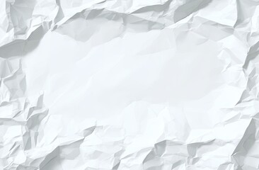 Obraz premium Crumpled white paper texture