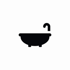 tub wash icon sign vector