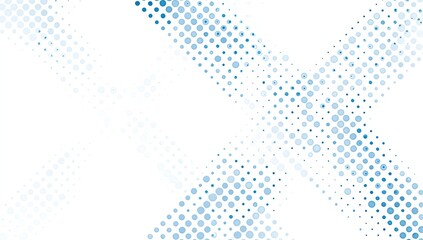 Abstract halftone design with diagonal lines.  A soft blue gradient overlays white background