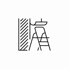 wallpaper install icon sign vector