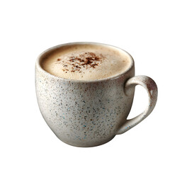 Warm Latte in White Glitter Mug on Cozy Winter Background --v 7.0 --s 250