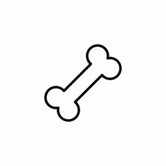 pet bone icon sign vector