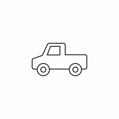 pickup vehicle car icon sign vector