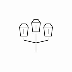 street lights icon sign vector