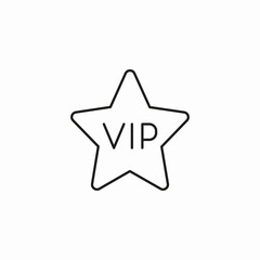 vip star icon sign vector
