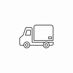 work truck icon sign vector