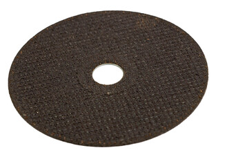metal cutting disc on transparent background
