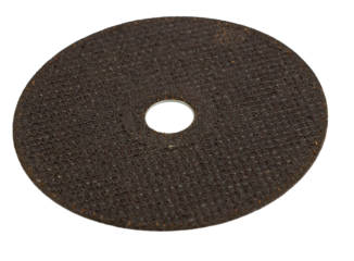 metal cutting disc on transparent background