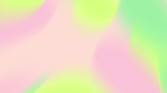 Abstract background with pastel pink, green, and yellow colors suitable for social media graphics, invitations, posters, and digital designs. Seamless loop motion animation video background.
