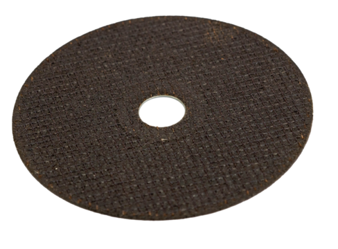 metal cutting disc on transparent background