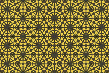 Seamless Template Perspective Wallpaper Background Design Texture Fashion Digital Textile Visual Shape Interior Tile Luxury Geometric Graphic Fabric Decoration Cloth Endless Symmetric Art Pattern.