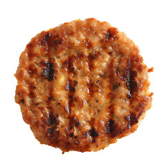 Grilled Meat Patty with Golden-Brown Exterior