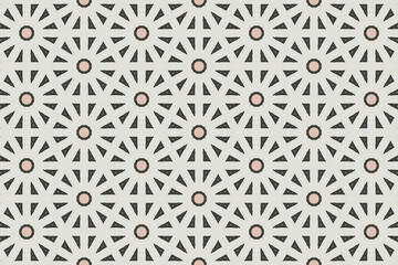 Seamless Decoration Geometric Perspective Wallpaper Template Tile Visual Fashion Background Interior Shape Digital Fabric Art Luxury Textile Texture Symmetric Graphic Endless Cloth Design Pattern.