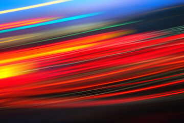 Long exposure of car light at night as wallpaper © taffpixture