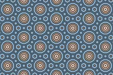 Seamless Decoration Geometric Perspective Wallpaper Template Tile Visual Fashion Background Interior Shape Digital Fabric Art Luxury Textile Texture Symmetric Graphic Endless Cloth Design Pattern.