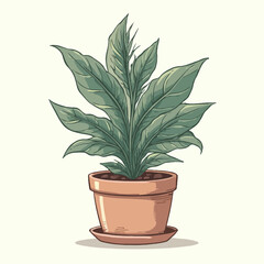 plant in the pot design