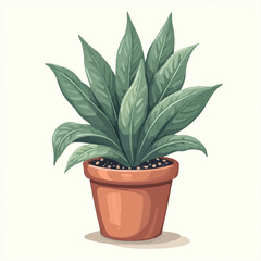 plant in the pot design